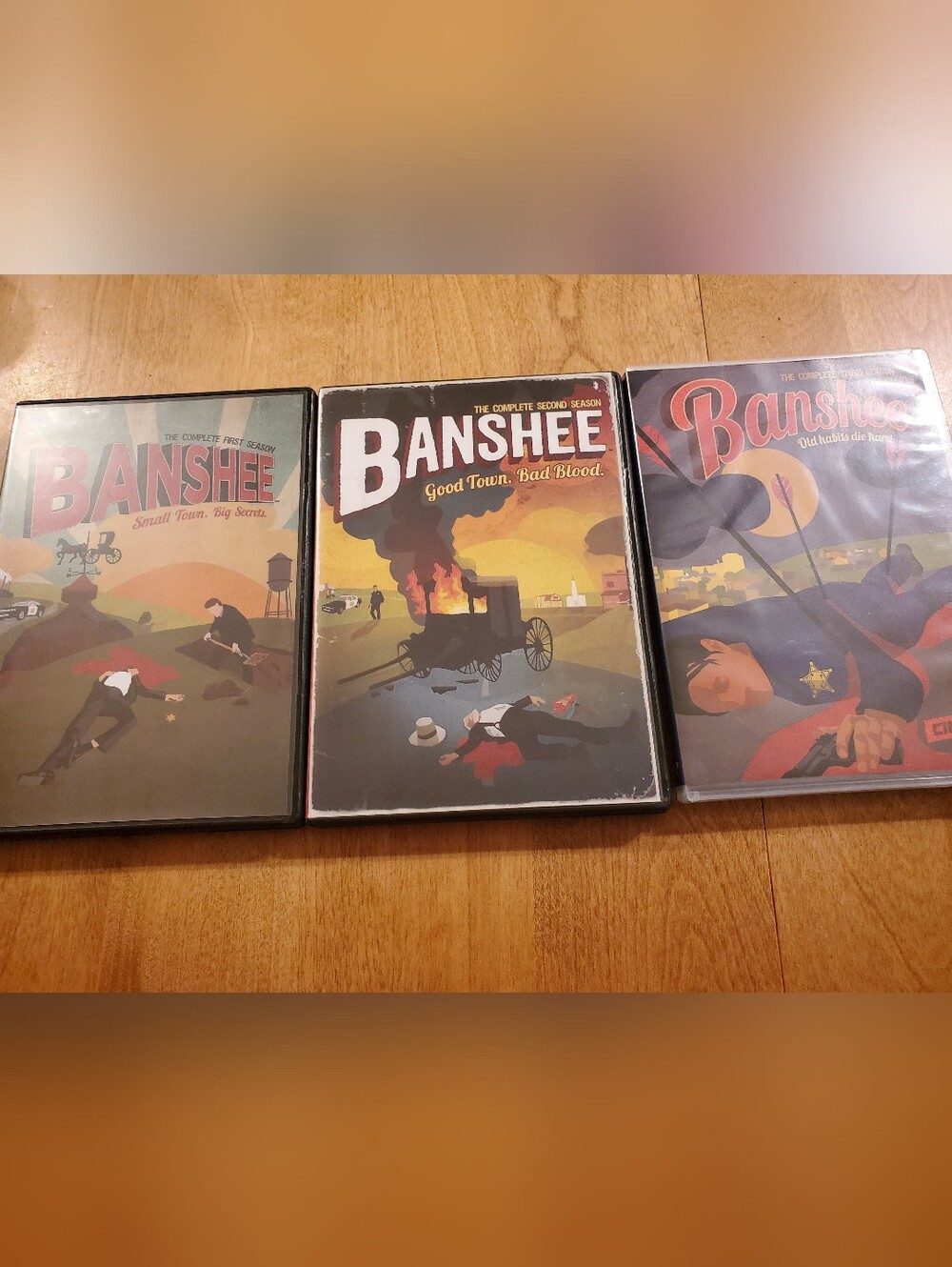 BANSHEE: Complete Season 1-3 w/Slipcovers (3 DVD Box Sets) HBO/Cinemax Series!